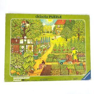 Vintage RAVENSBERGER Didacta 36pc Frame Tray Puzzle #62354682 In unserem Garten